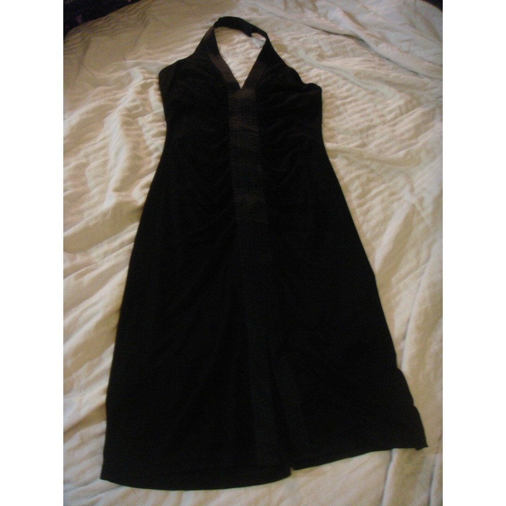BCBGMaxazria M black halter neck Sexy dress